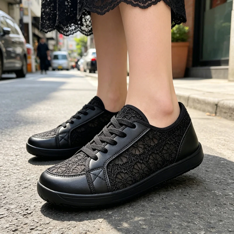Zapatos Deportivos Ortopédicos para Mujer, para Pies Anchos e Hinchados, con Ajuste para la Eversión del Dedo Gordo del Pie, Suaves, Cómodos, Ligeros y Casuales