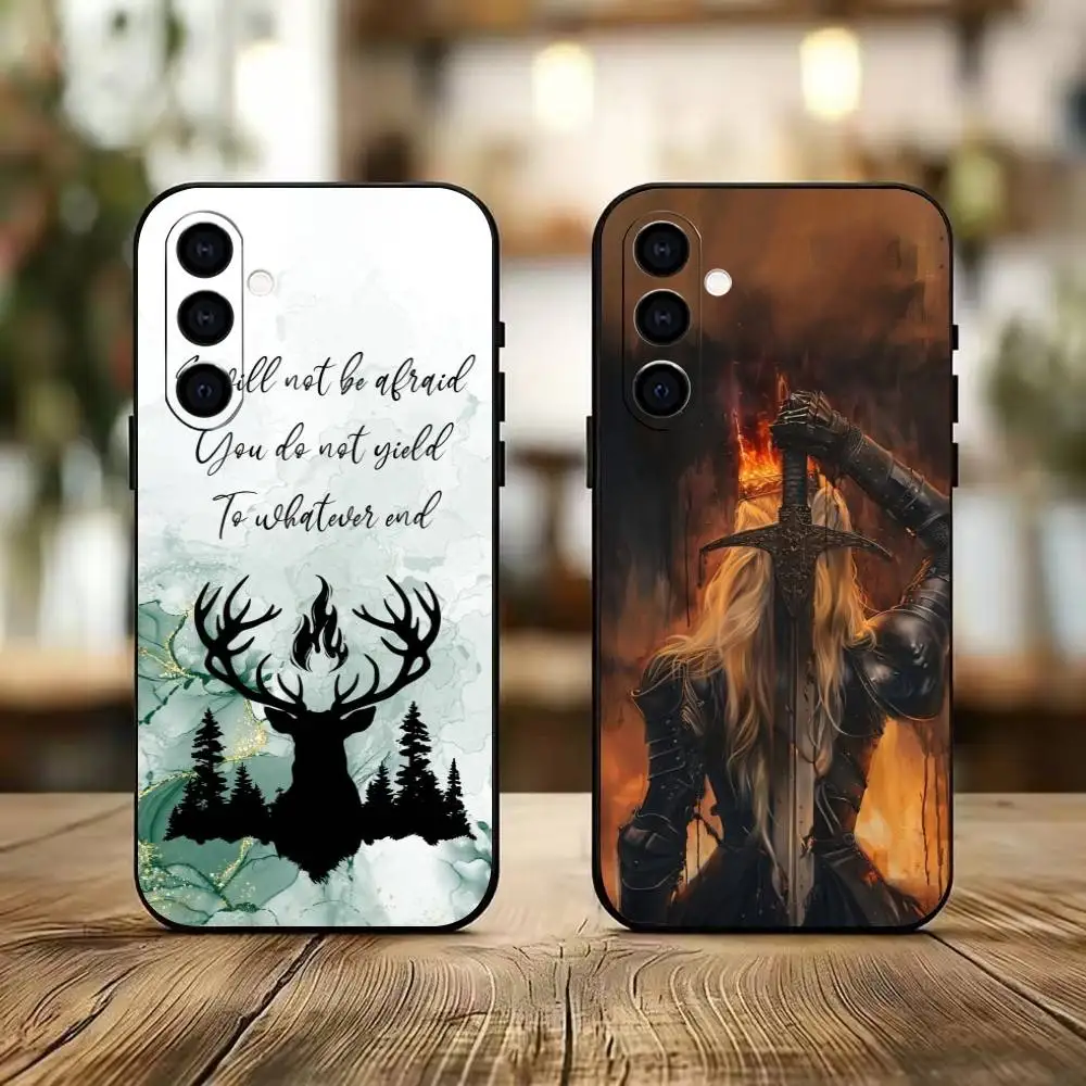 T-Throne Of Glass  Phone Case Black Silicone Soft For Samsung Galaxy A73,A72,A71,A70,A53,A52,A51
