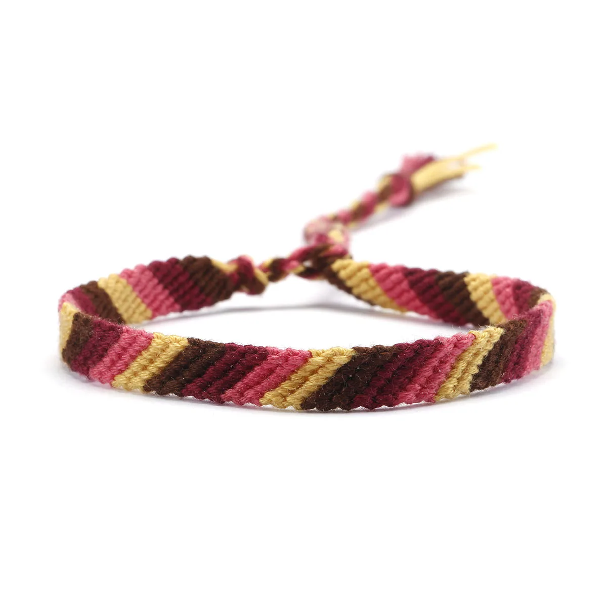 Multicolor Embroidery Sting Braided Surf Twill Bracelet Women 2024 New Fashion Cord Woven Handcrafred Summer Beach Jewelry Gift