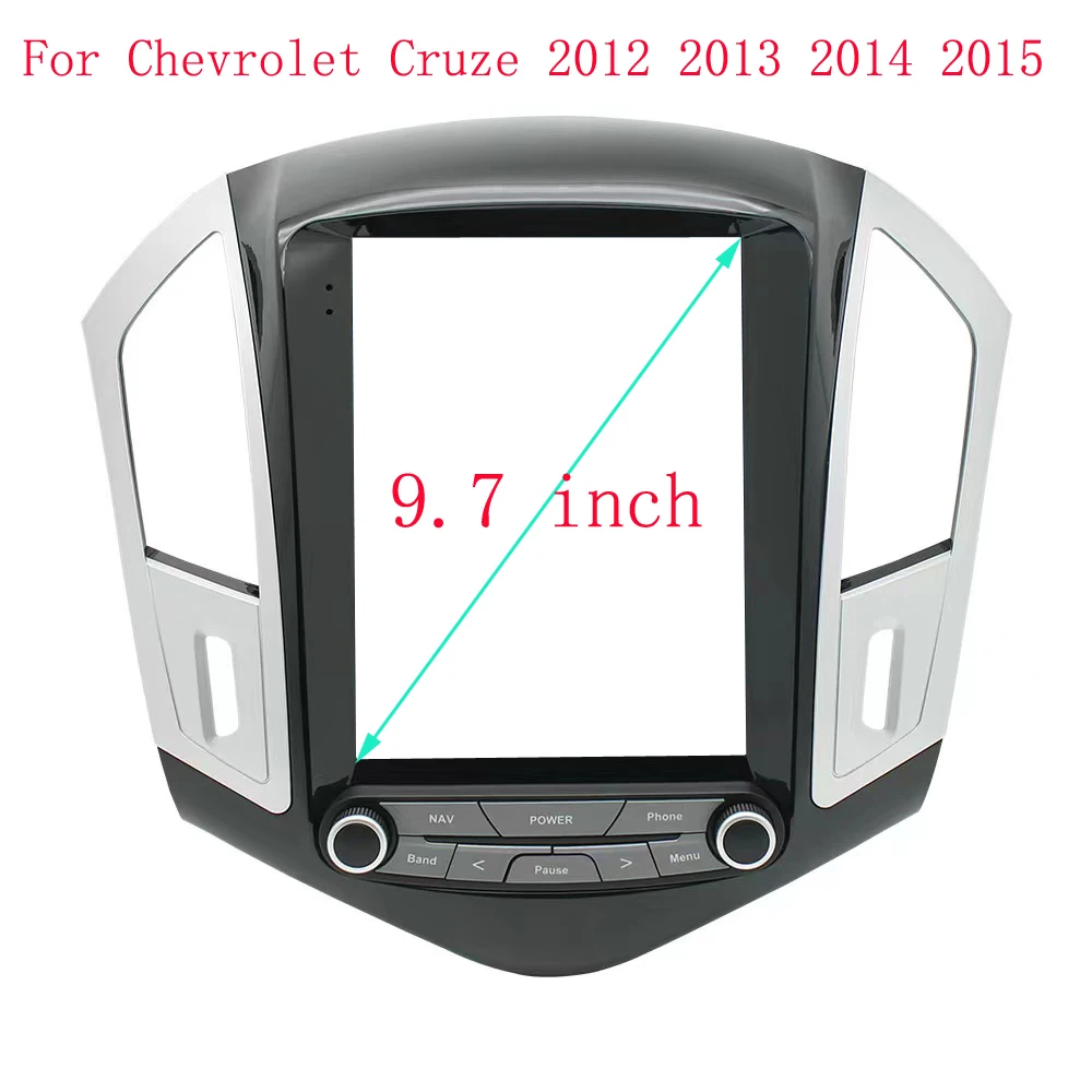 9.7 Inch for Chevrolet Cruze 2012-2015 Install Trim Panel Kit Fascia Panel Car Radio Multimedia Video Player Navigaion Frame