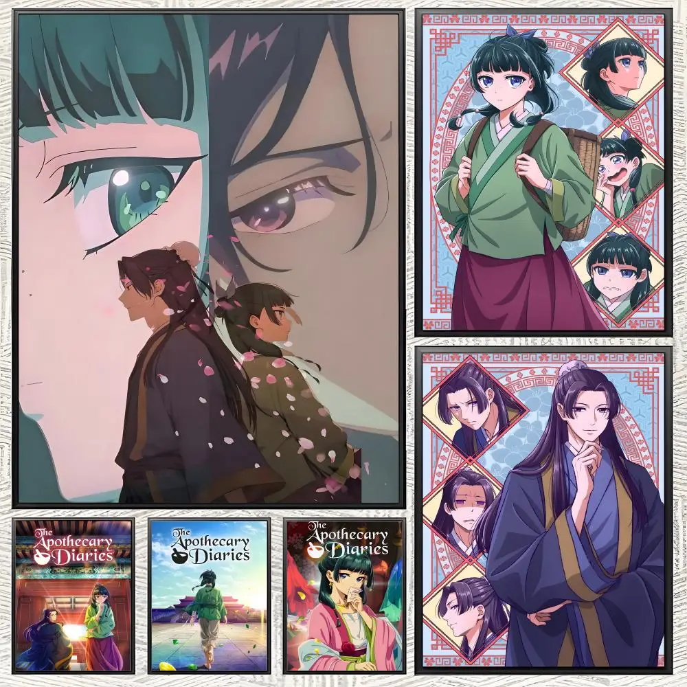 Anime T-The A-Apothecary D-Diaries Poster, selbstklebender Papierdruck, für Zuhause, Wohnzimmer, Schlafzimmer, Eingang, Bar, Café, Kunst