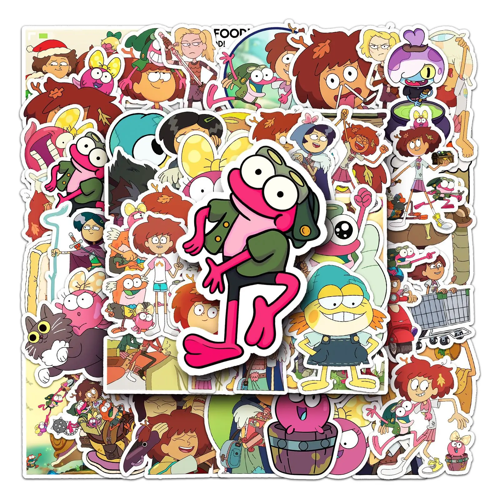 10/50PCS Disney Cartoon Amphibia Season Stickers Decal Kid Toy Laptop Phone Guitar Water Cup Car Graffiti Waterproof Sticker