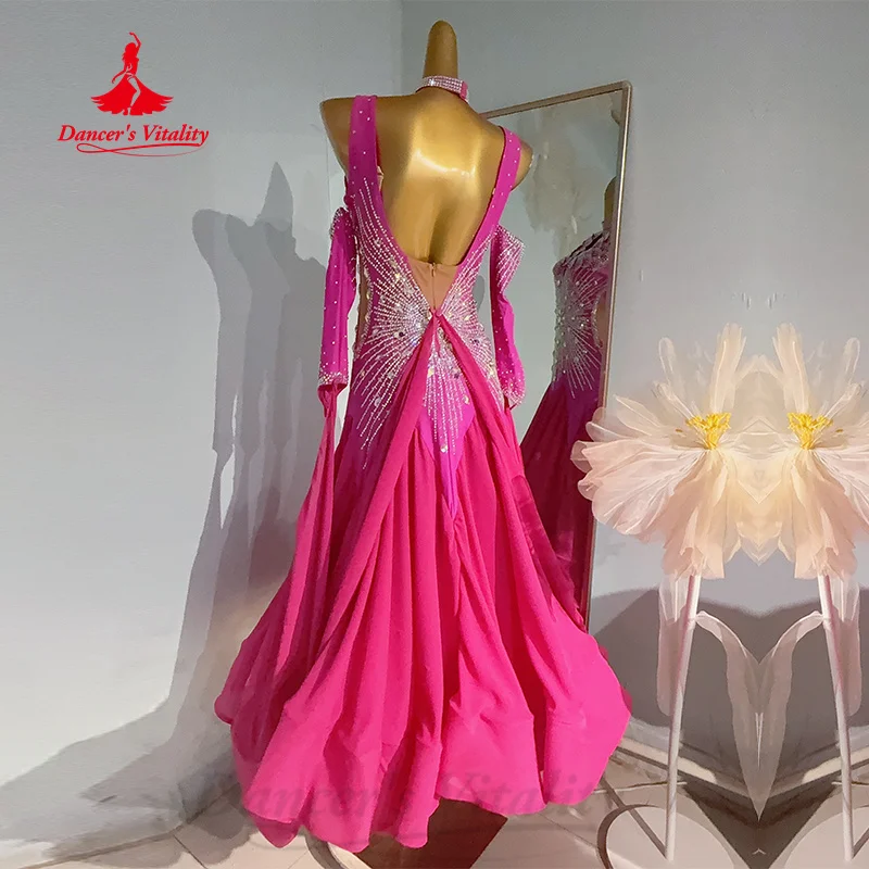 Robe en queue de poisson dos nu avec biscuits pour adultes et enfants, costume de phtalperformance moderne, robes de danse sociale, personnalisation de luxe