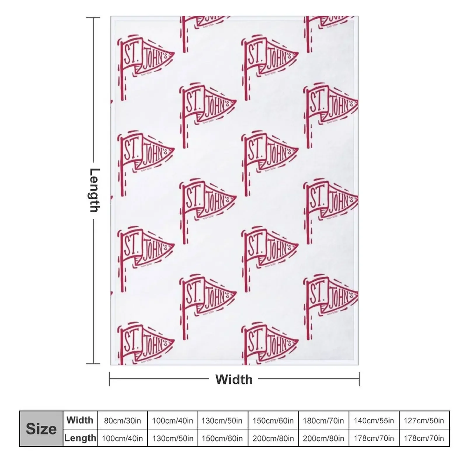 Saint John’s Johnnies Flag Throw Blanket Polar Winter beds Kid'S Thermals For Travel Blankets
