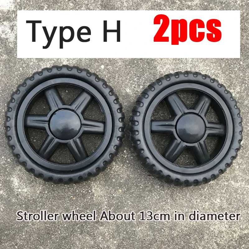 2PCS Shopping Cart Wheels For Shopping Trolley Dolly Rubber Caster Children\'S Toy Wheels Rubber Luggage Wheel Travelling Trolley