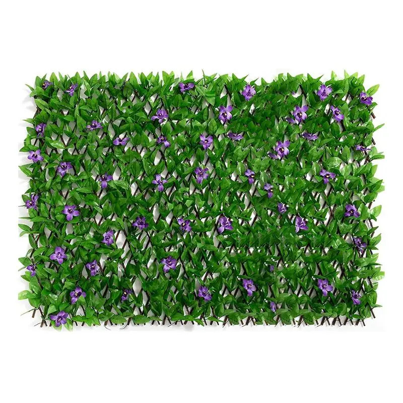 Artificial Leaf Privacy Fence Faux Privacy Fence Screen Fake Plants Grass Backdrop Wall Privacy Hedge Screen Expandable Fence