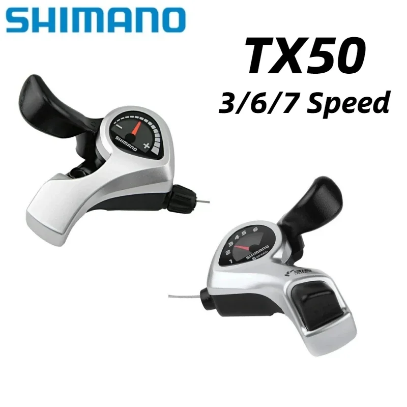 Shimano TX50 Tourney SIS SL-TX50 Bicycle Shift Lever 3x6s 3x7s 3v Left 6v Right 7v 18 21 Speed Pair tx50 Shifters Gear Cable