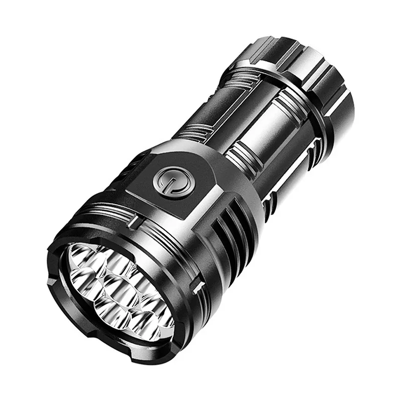 1Pcs 8 LED Super Bright Flashlight Rechargeable For Long Range Portable Flashlight Strong Light USB Charging For Outdoor