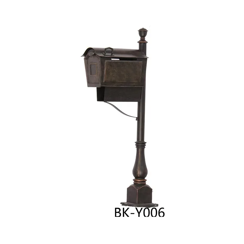 hot-selling cast aluminum mailbox and postal garden mailbox