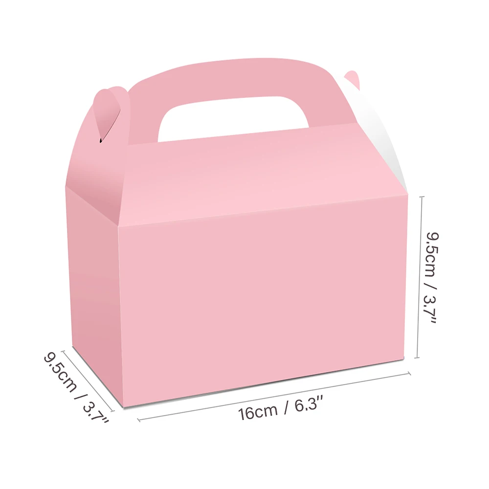5/10/15/20/25 Stück Party-Geschenkboxen Bunte Papier-Leckereienboxen Süßigkeiten-Kuchen-Geschenkbox für Sommer-Geburtstag Hochzeit Party-Dekorationen – Detail 2