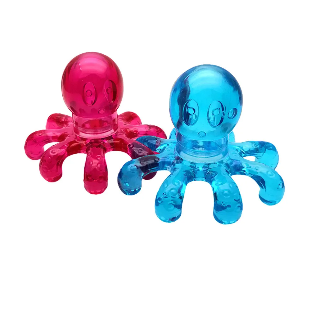 

2 шт., массажеры для головы, дизайн осьминога, прочный пластиковый массажер для волос, портативный удобный инструмент для снятия стресса, массажер для головы