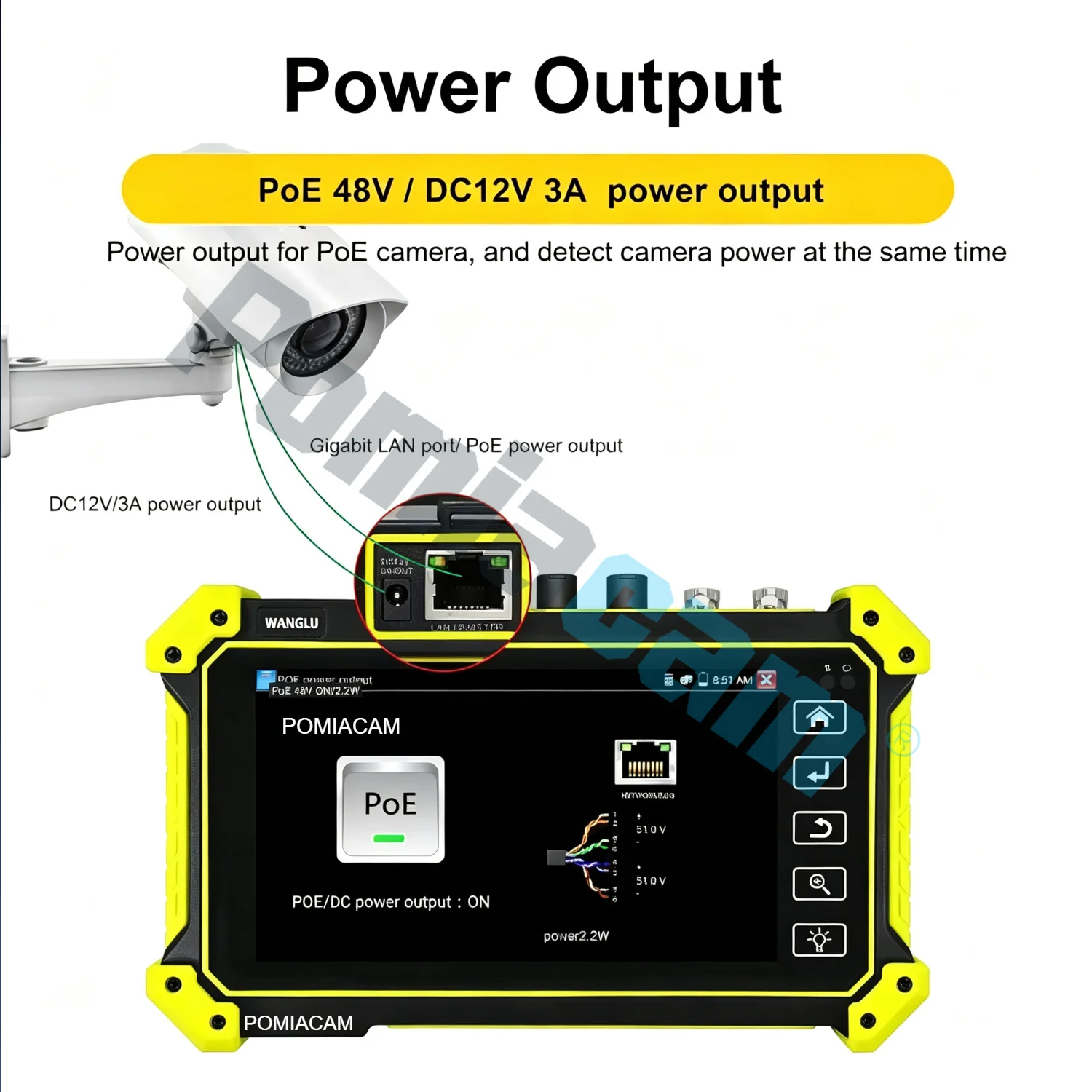 Multifunctional E68 CCTV Tester, 5.5