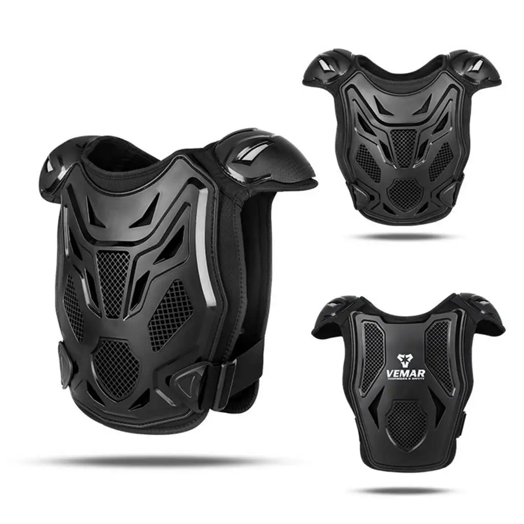 Kids Motorcycle Armor Easy to Wear Chest Protector Motocross Gear for Skiing Motorbike Skateboard Outdoor Sports Children view 2