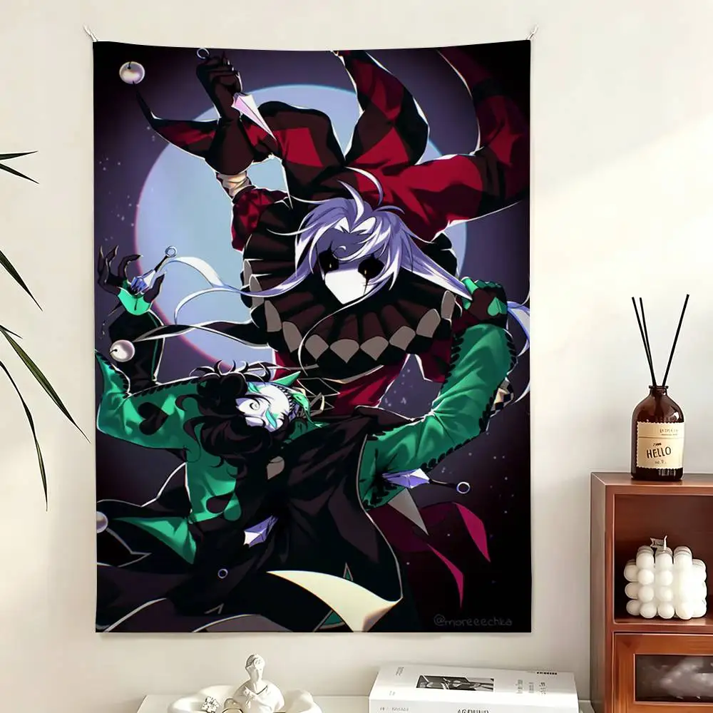 P-Pierrot and H-Harlequin Flags Wall Hanging Tapestry Outdoor Garage Room Decorative flag Background Blanket