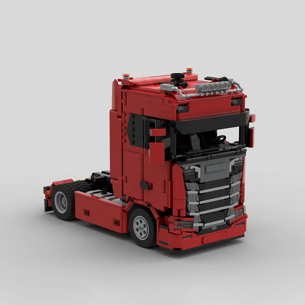 

Building Blocks MOC-144234 Semi-trailer Truck Scale 1:21 Splicing Model DIY Set City Engineering Truck Boy Birthday Gift 1543PCS