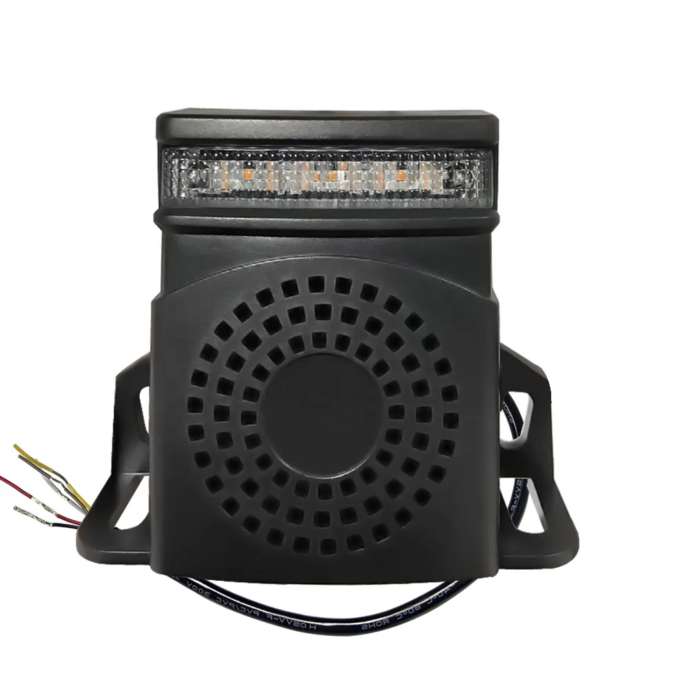 オールインワンledフラッシュ警告灯＆サウンドアラームdc10-110vフォークリフト用新設計アルミ素材車用ライトアクセサリー