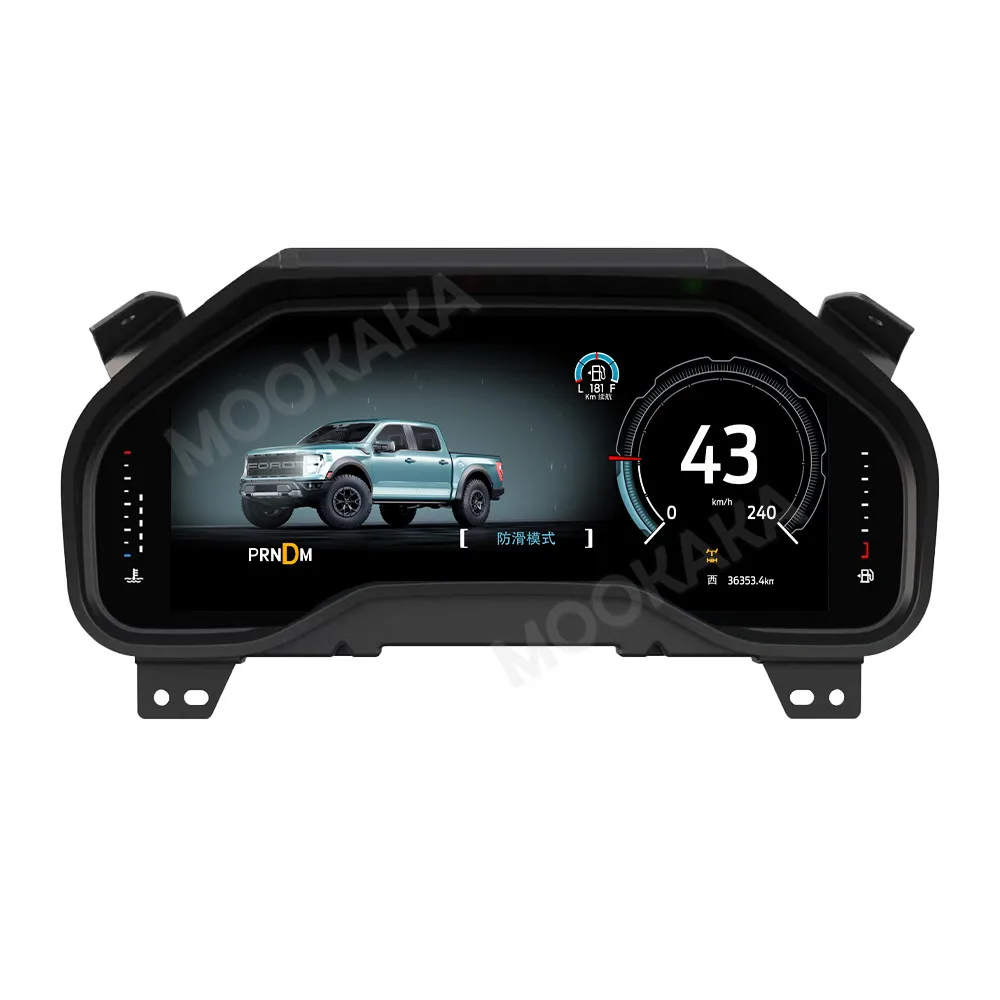 Picture 3: 12.3'' Car Digital Cluster For Ford F150 Raptor Series 2015-2020 New LCD Instrument Panel Speedometer Virtual Cockpit Dashboard