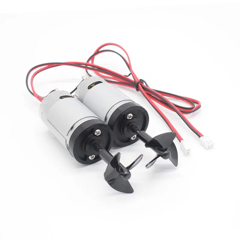 7.4V 8.4V Underwater Thruster 390 Built-in Boat Motor Engine With Waterproof gasket 3 Blade Propeller For Rc Bait Fishing Boat