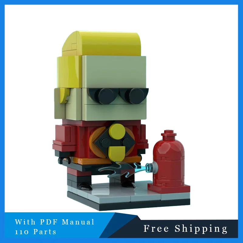

110 шт., знаменитые игры из фильмов, персонажи Brickheadz, модель MOC, строительные блоки, кирпичи, образовательная сборная игрушка, подарок на день рождения, Рождество