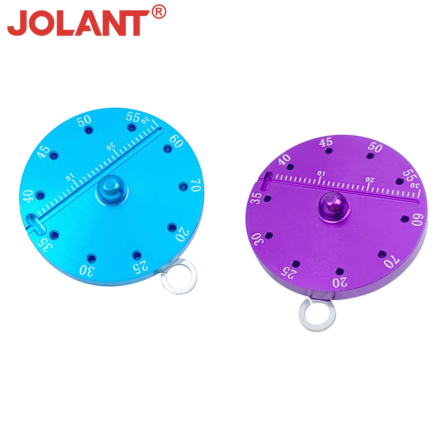 JOLANT Dental Endodontic Gutta Percha Points Cutter with Measuring Scale, Round Aluminum Endo Ruler Autoclavable