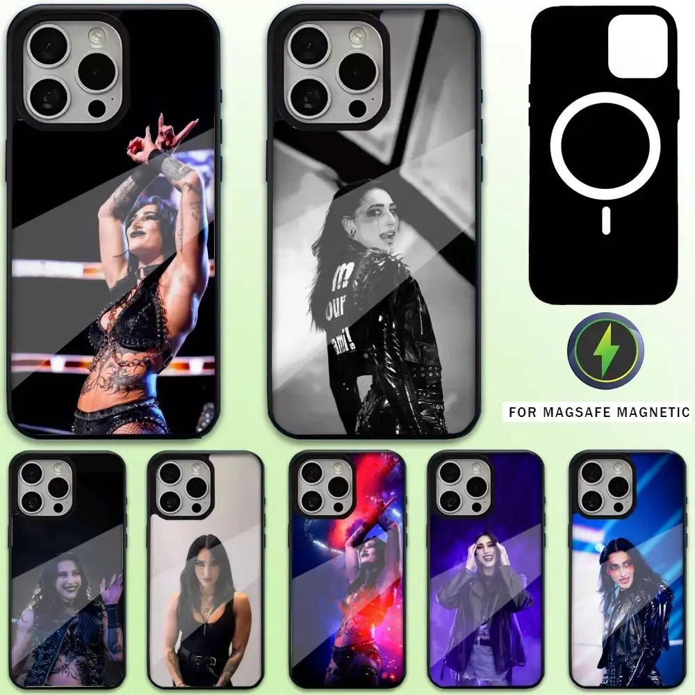 

R-Rhea R-Ripley Wrestler Phone Case For iPhone17,16,15,14,13,12,11 Plus,Pro Max Magnetic For Magsafe Wireless Charging