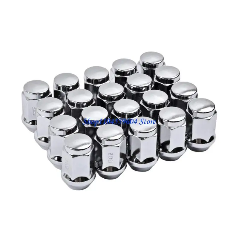 

12QM 20Pcs M12x1.5 Bulge Acorn Lug for Aftermarket and Factory Easy Installation Closed End Bulge Acorn Lug Nut