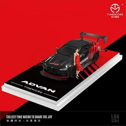 Time Micro 1:64 M4 ADVAN Red limited999 Diecast Model Car