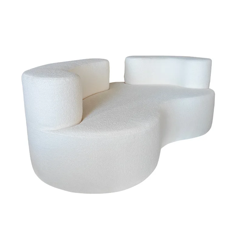 

Nordic minimalist modern living room sofa for small apartments, creative light luxury