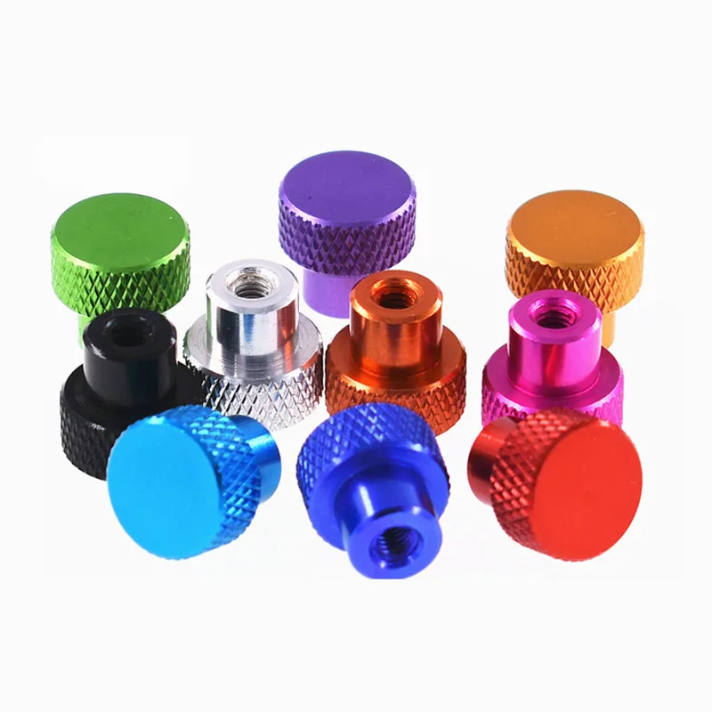 1Pcs M2 M2.5 Blind hole Aluminum Thumb Nuts Frame Hand Tighten Flange Nut Step Knurled Thumb Nut for FPV RC Models