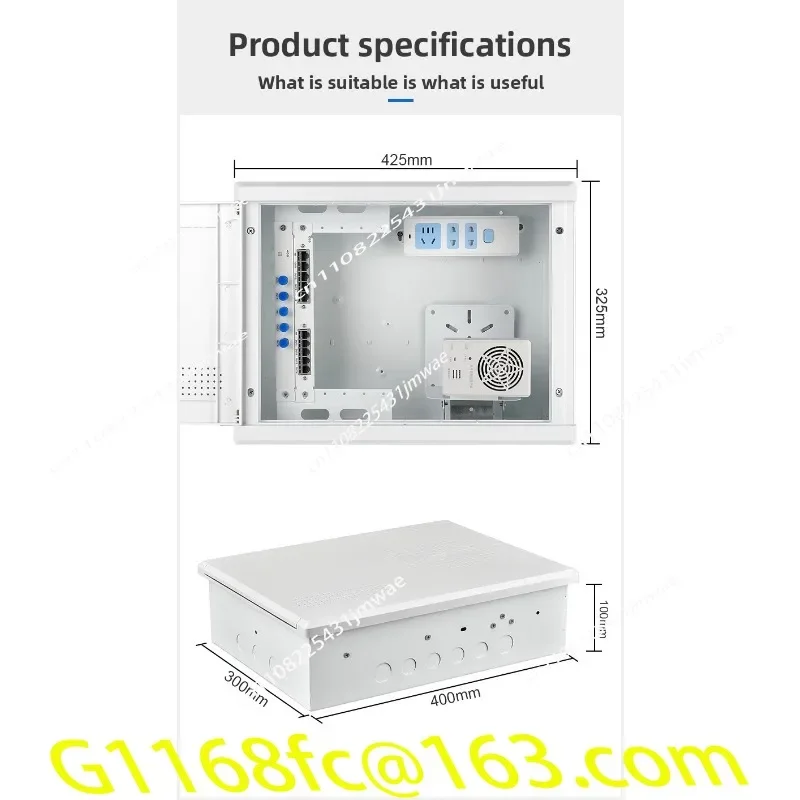 Weak Electric Box Household Concealed  Hub Module Network Fiber-optic Home Information Wiring Distribution Box