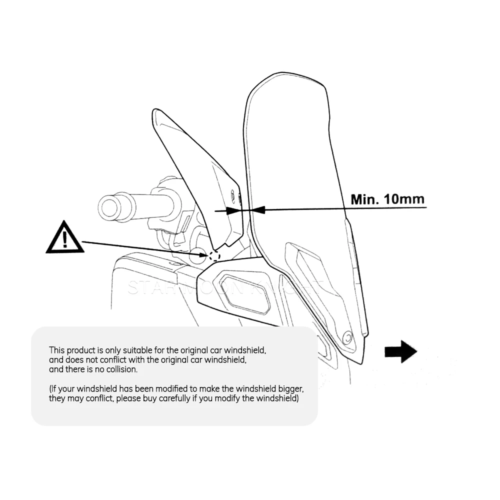 Handlebar Wind Shield For Yamaha XMAX300 XMAX 300 XMAX 300 Tech MAX 2023- Motorcycle Knuckle Visors Hand guard Windshield