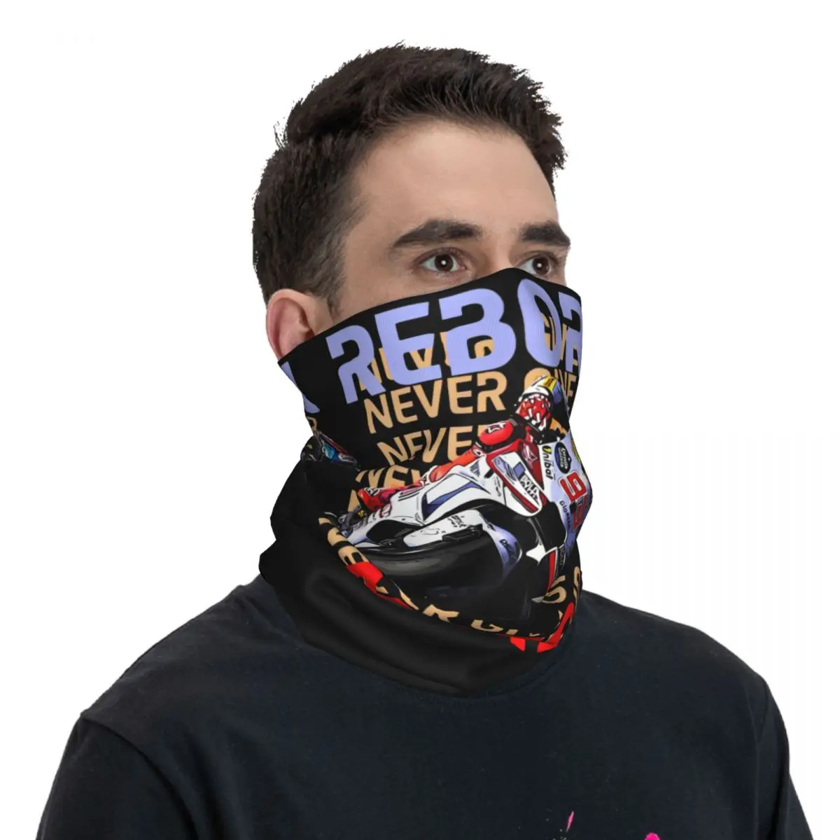 Groovy-Bandana de Motocross para Adultos, Polainas de Pescoço, Lenço Impresso, Máscara Facial, Envoltório, Ciclismo, Caminhadas, Unisex, M-Marc, Marquez 93, Toda a Temporada