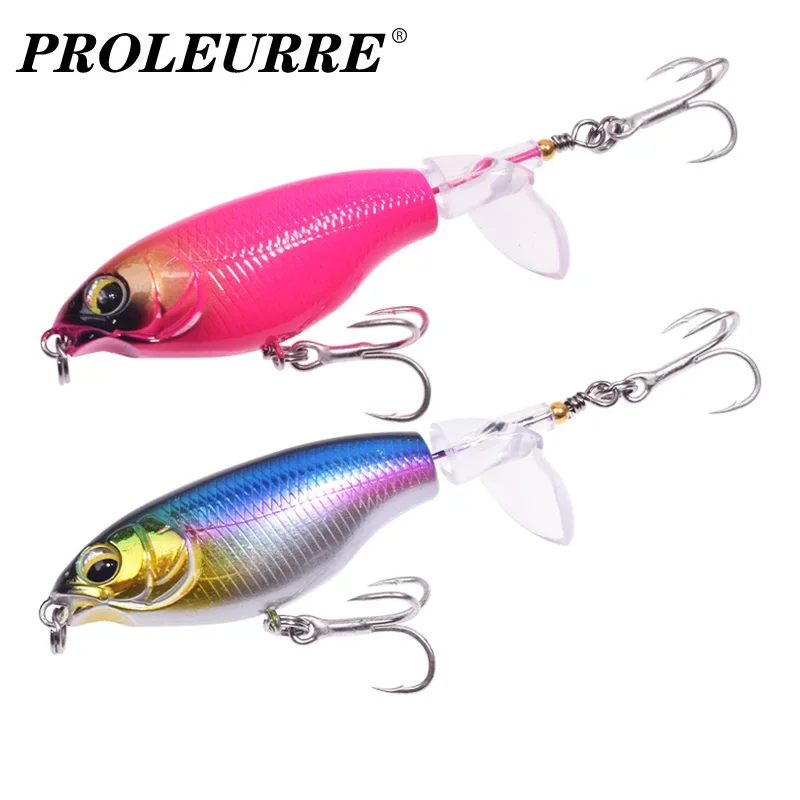 

1 Pc Topwater with Propeller Fishing Lure 7.5cm 6.5g Catfish Bass for Rotating Soft Tail Artificial Plastics Bait Fishing Tackle