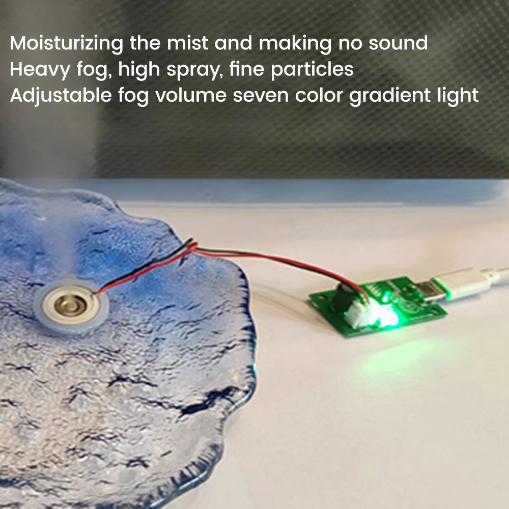 超音波噴霧器,ミスト噴霧器,pcb付きdiy加湿器,ミニusb,20mm, 113KHz, DC 3〜12v