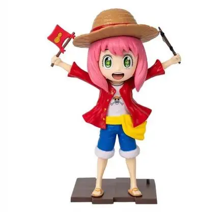 19 cm SPY×FAMILY Figur Anya Forger Cosplay Tsunade Monkey D. Ruffy Nette Anime Sammlung Modell Desktop Ornamente Kinder Spielzeug