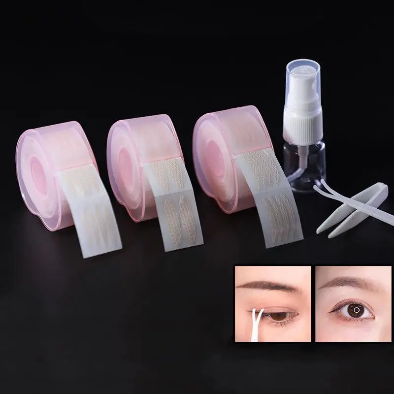 300 Patches Waterproof Invisible Lace Eyelid Sticker S/L Fold Double Eyelid Tape Glue Free Mesh Type Eye Lift Strips Women