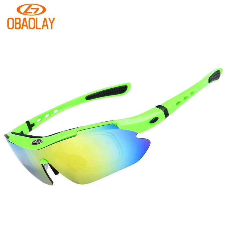 OBAOLAY Sunglasses for Men Cycling Sunglasses Cycling Driving Glasses Polarized Custom Sport Eyewear Sun Glasses Womens