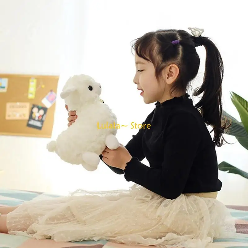 

Y4QA Lovely Sheep for Doll Little Soft Stuffed&Plush Animals Funny for Doll Simulation Lamb for Kids Children Gifts Kawa