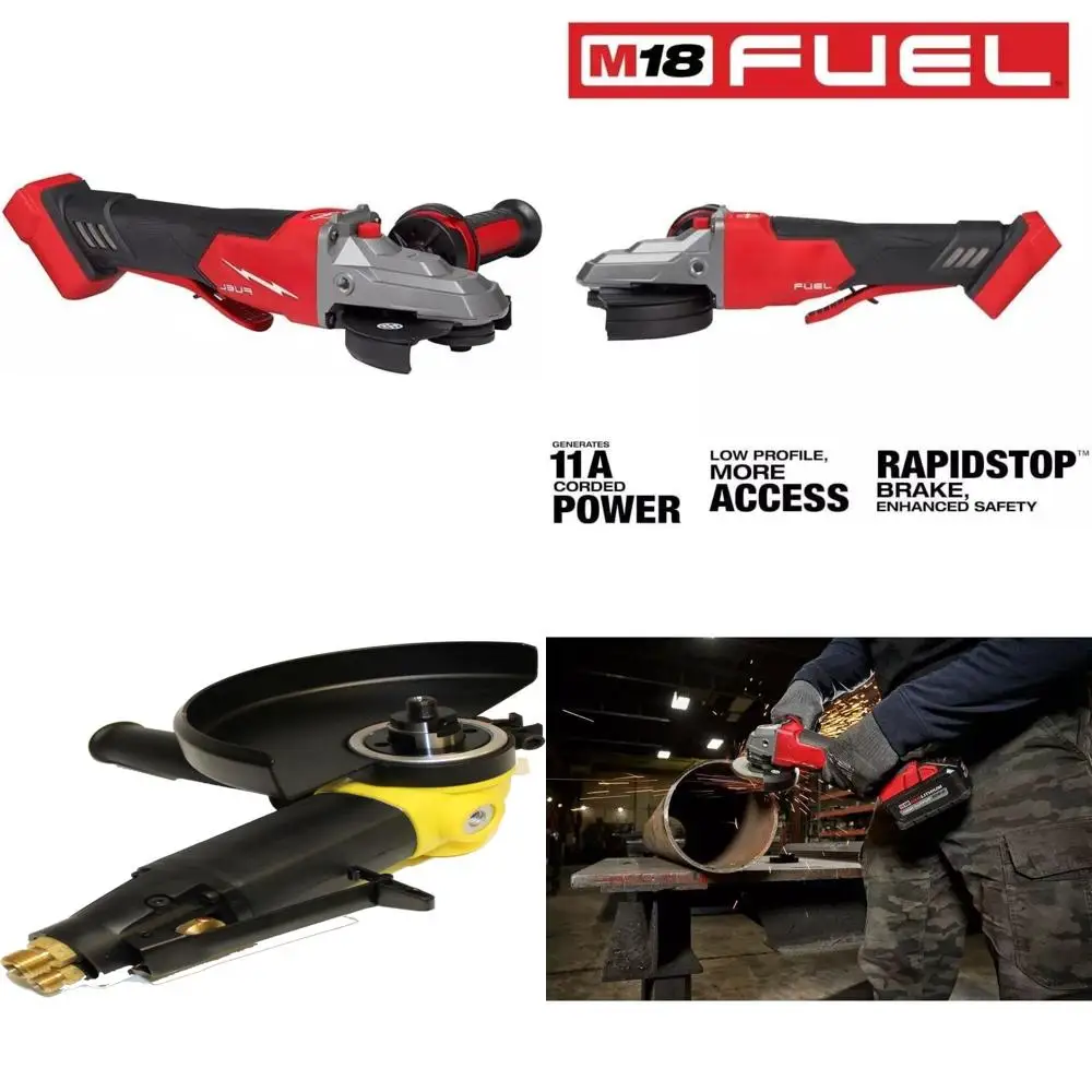 

5-Inch Flathead Paddle Switch Angle Grinder for Brake Grinding without Lock Feature