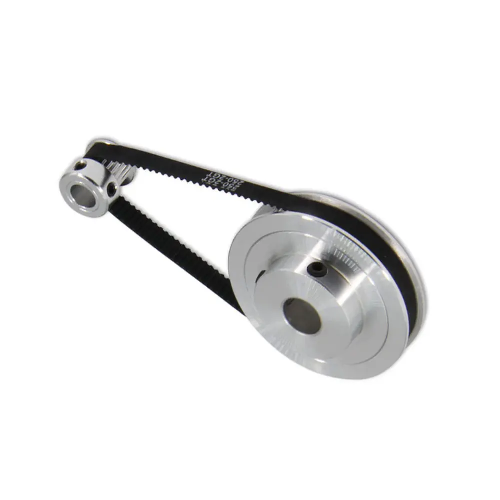 20 & 80 Teeth Timing Pulley Quality Aluminium Synchronous Wheel with a 250mm Belt Ensures High Accuracy Transmission