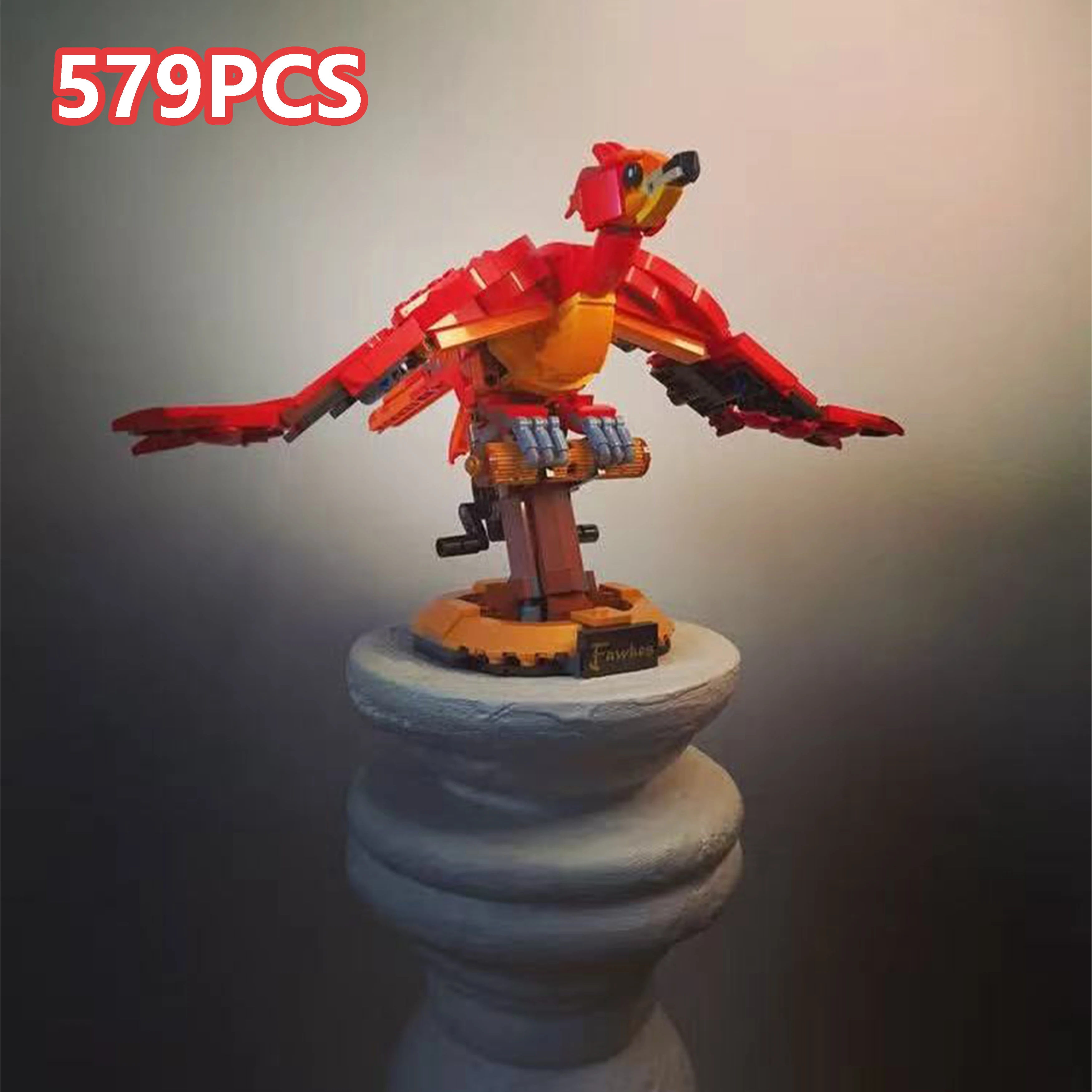 

NEW 597PCS Phoenix & 518PCS Monster Book Magic Movie Building Blocks Model Fantasy Creatures DIY Display Set Gift Xmas Gift