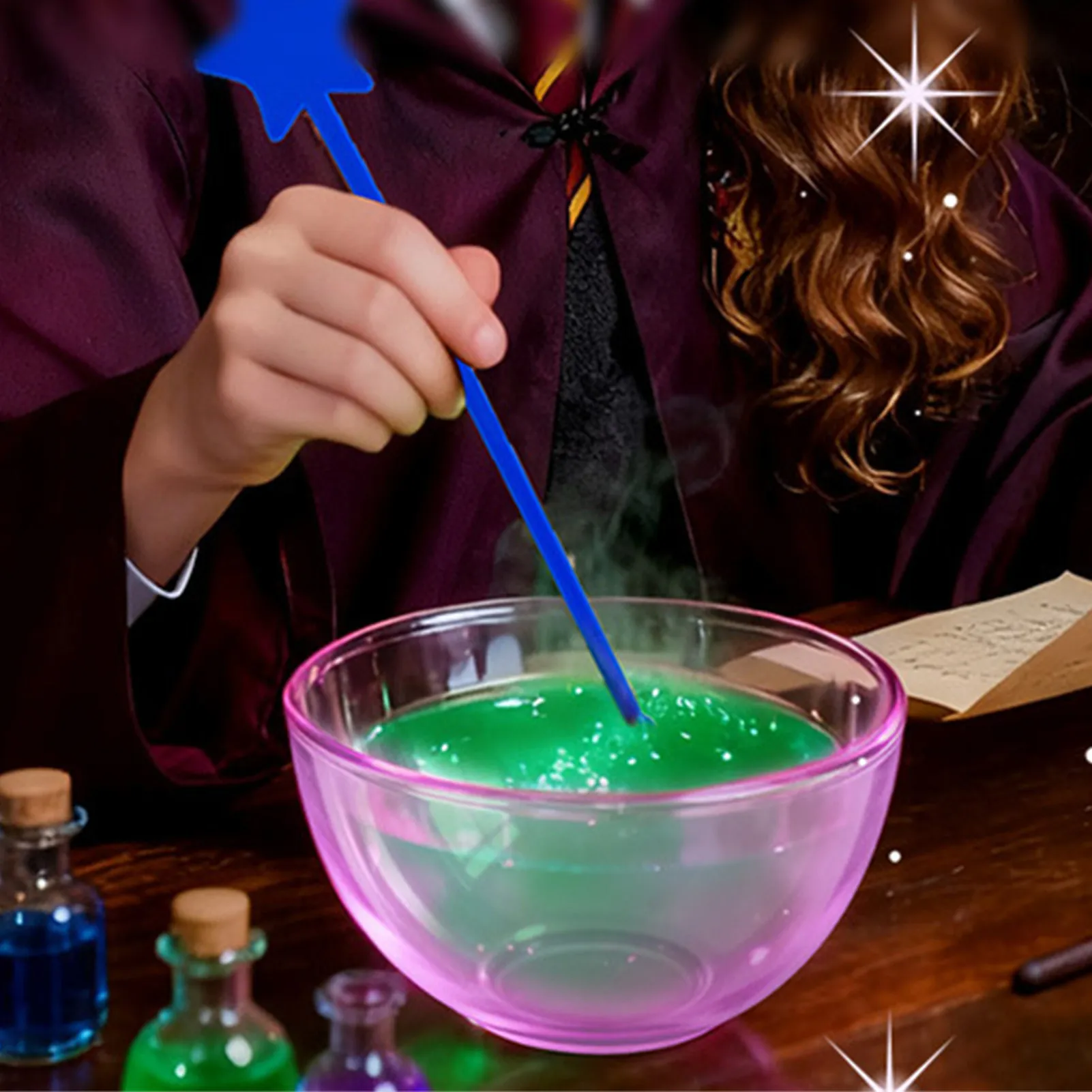 Magic Science Experiment Kit for Kids DIY Potion Bottles Safe Chemical Reaction Set Educational Stem Activity Gift