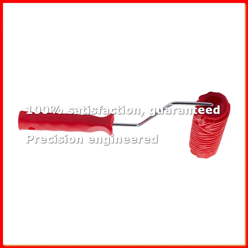 7Inch Embossed Stripe Painting Roller with Handle for Wall Decoration-A09G