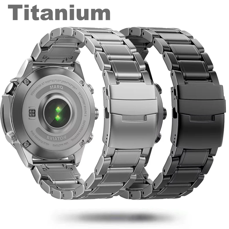 22mm 26mm Titanium Alloy Strap For Garmin Fenix 8 7X 5/5X/5XPlus/6/6X Enduro Metal Wristband Instinct1/2/955 Watch Band Bracelet