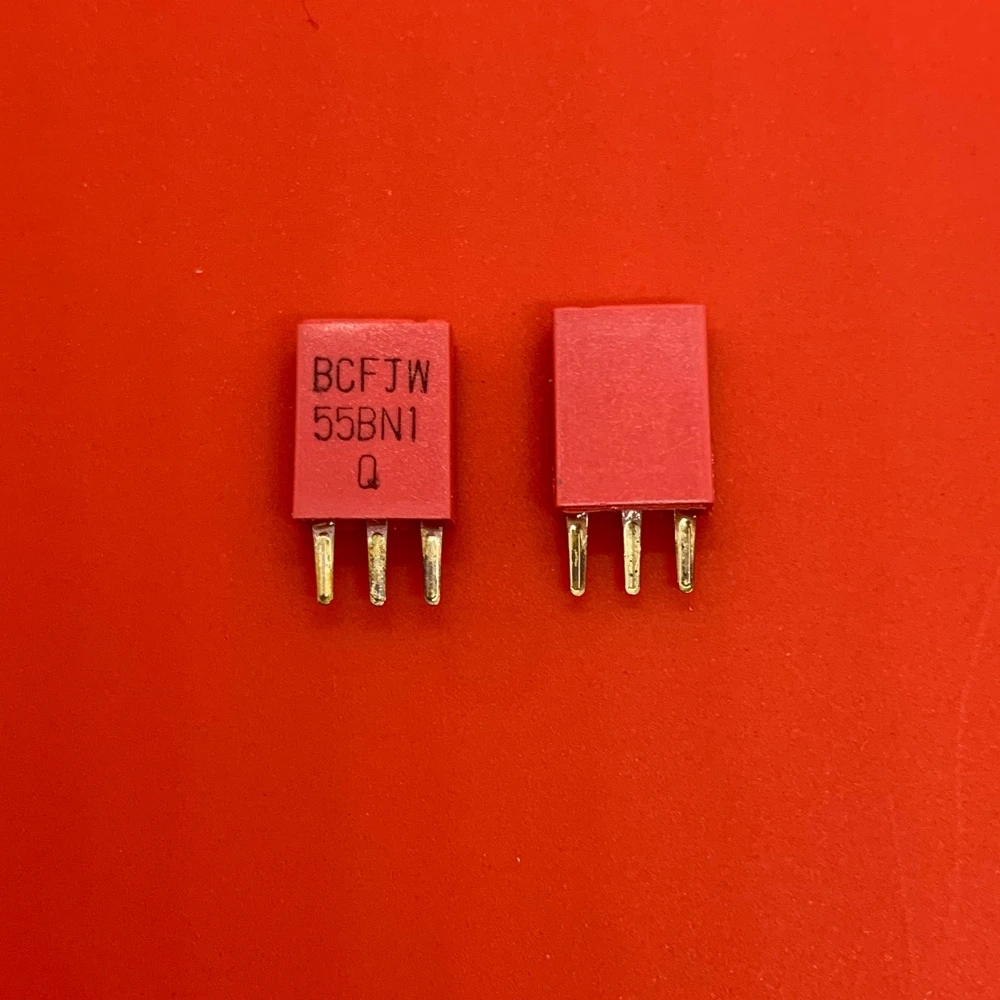 100PCS/ original ceramic crystal filter BCFJW-455BN1 455KHZ 55BN1 455K red straight plug 3 feet