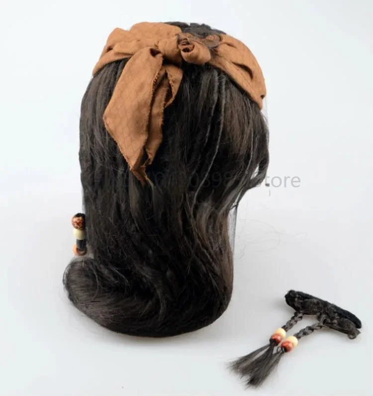 دعائم أزياء تنكرية للرجال البالغين للجنسين، باروكات قراصنة سبارو، قبعة من إكسسوارات الهالوين #4