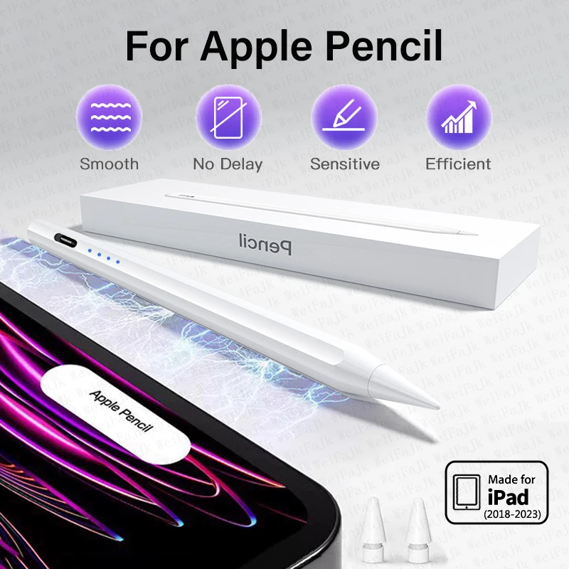 For Apple Pencil 2nd Generation iPad Pencil 2 Stylus Pen For iPad Pro 11 12.9 Air 4 5 7 8 9 10 th Mini 5 6 2018-2023 Accessories