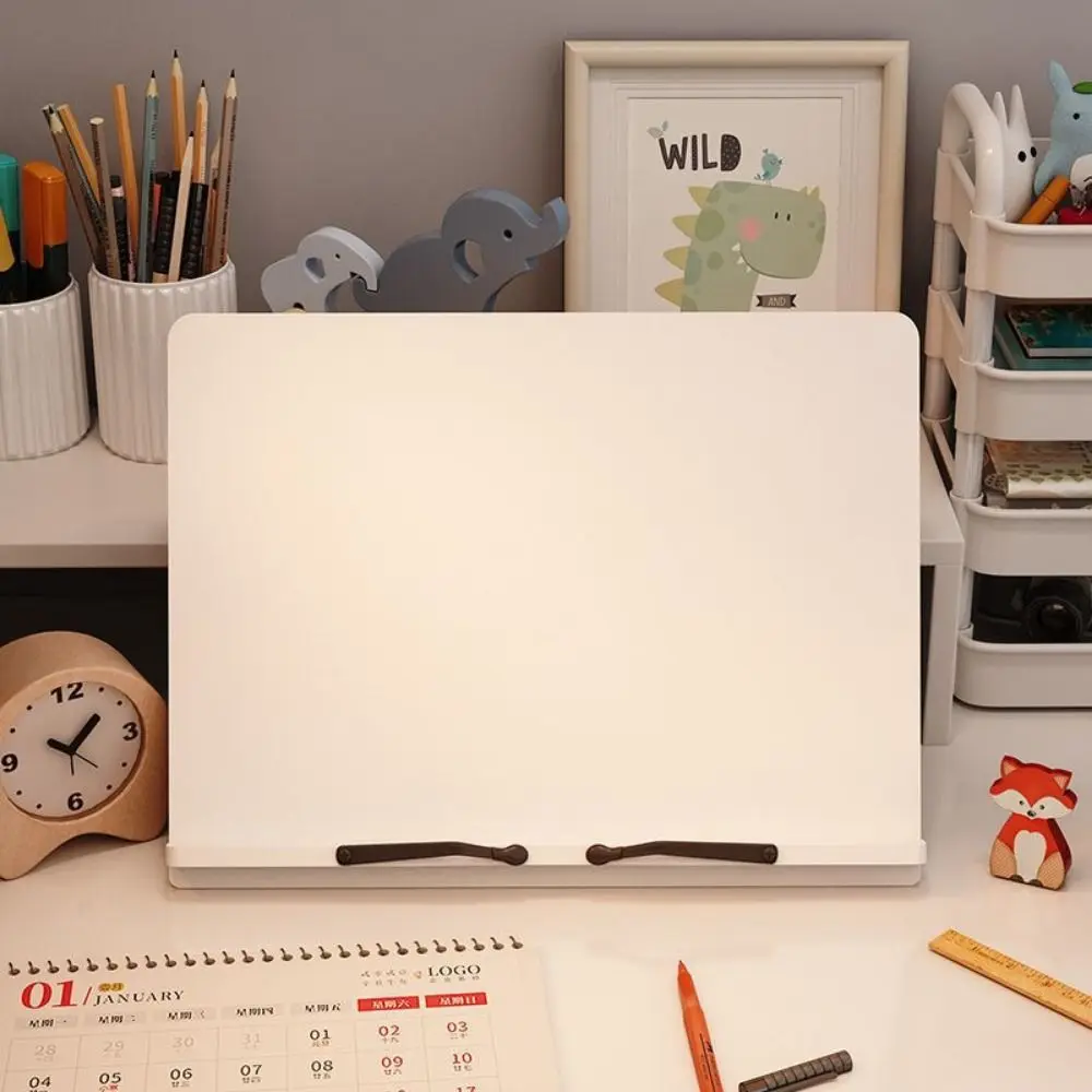 

Adjustable Wood Reading Stand Multi-Position Non-slip Book Holder Tray with Page Paper Clips Foldable Reading Rest Tablet Adults