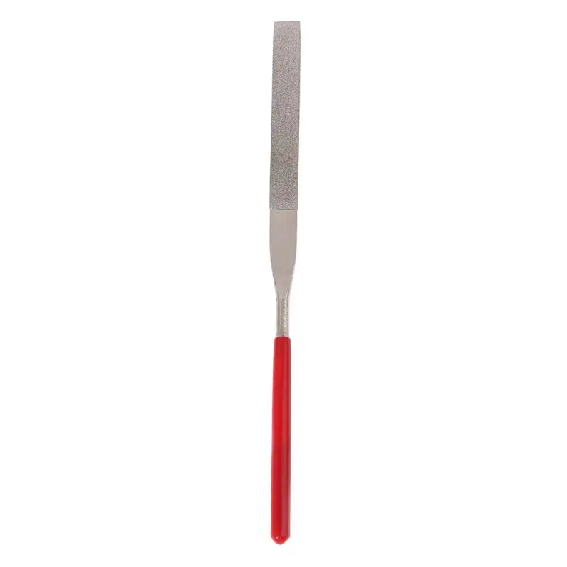 180mm Rubber Handle Long Art Craft Double Side Diamond Coated FlatFile Grinding Tool Hand Tool Abrasive Sharpening DropShipping