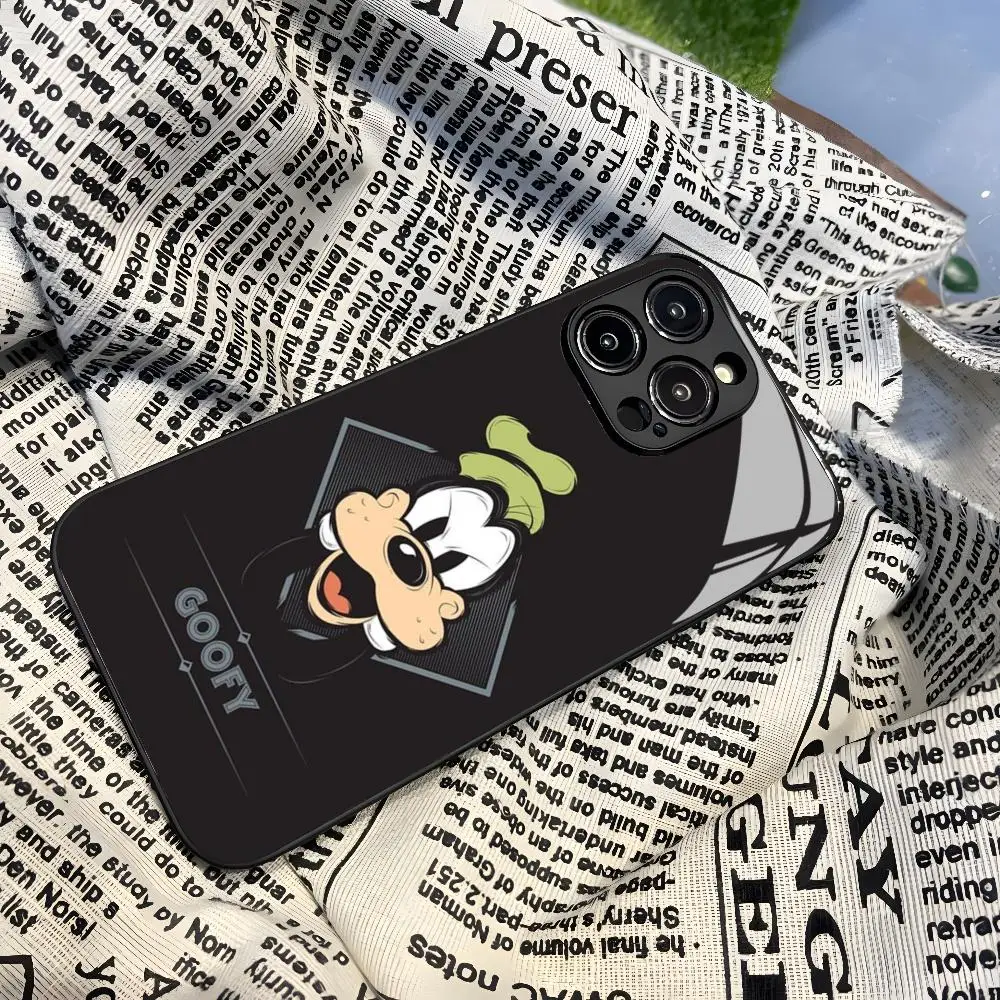 Dog Goofy Cute Phone Case for Iphone 15 13 12 14 11 Pro Max Mini X Xr Xs 8 7 Puls 6 glass